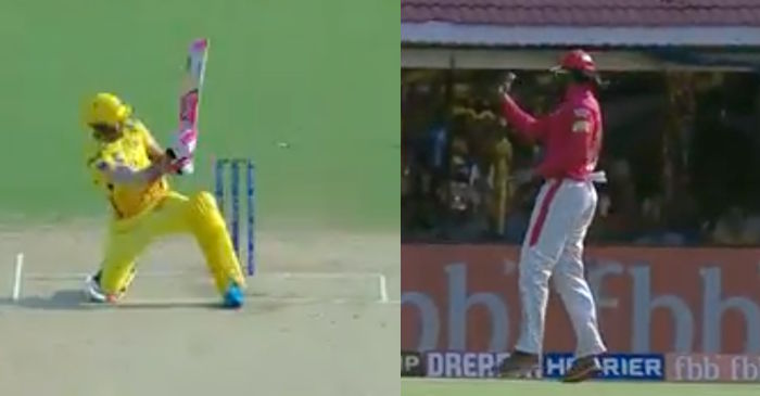IPL 2019: WATCH – Faf du Plessis plays a ramp shot, Chris Gayle copies it (CSK vs KXIP)