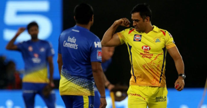 ms dhoni in csk jersey