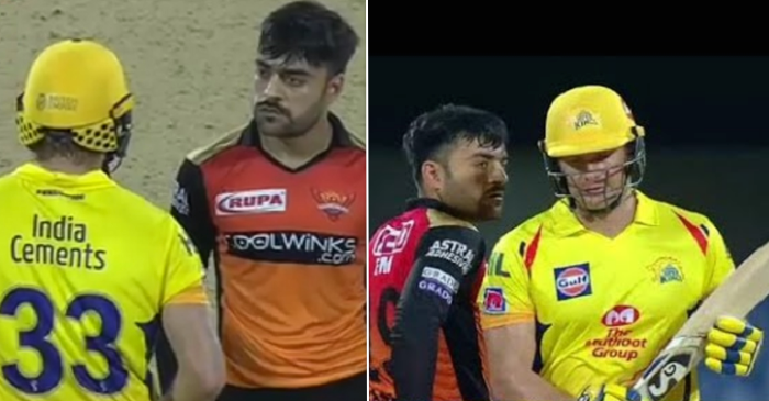 IPL 2019 – WATCH: Rashid Khan engages in banter with Shane Watson at the Chepauk (CSK vs SRH)