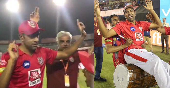 IPL 2019: Ravichandran Ashwin sits on a dhol after showing off his bhangra moves; watch video