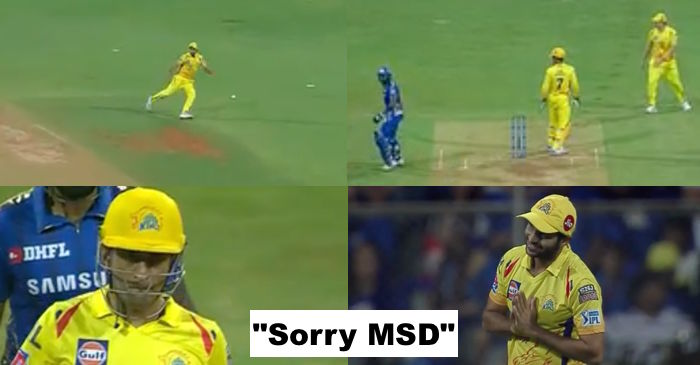 IPL 2019: WATCH – Shardul Thakur says sorry to MS Dhoni after the misfield (MI vs CSK)
