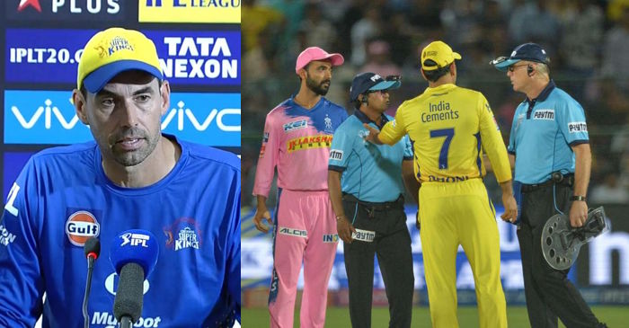 IPL 2019: Stephen Fleming reveals the reason why MS Dhoni walked up to the umpires in no ball controversy