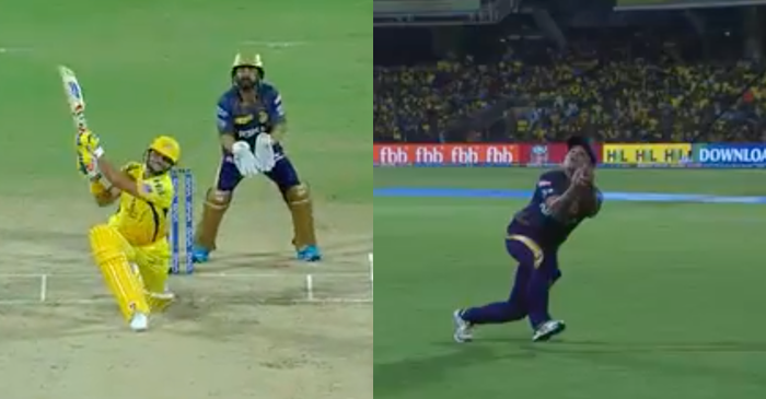 IPL 2019 – WATCH: Piyush Chawla takes a superb running catch to dismiss Suresh Raina (CSK vs KKR)