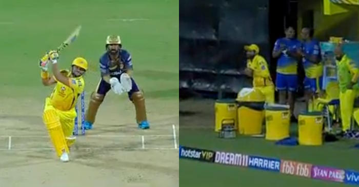 IPL 2019 – WATCH: Suresh Raina hits a six, teammate Ravindra Jadeja catches it outside the boundary ropes (CSK vs KKR)