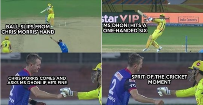 IPL 2019 – WATCH: Chris Morris uphold the spirit of the game after bowling a beamer at MS Dhoni (CSK vs DC)