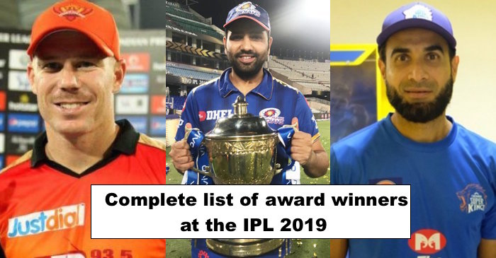 IPL 2019: Orange Cap, Purple Cap, Fairplay and other award winners