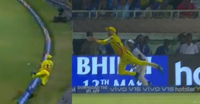 IPL 2019 – WATCH: ‘Superman’ Faf du Plessis flies to save a SIX; commentators and fans applaud