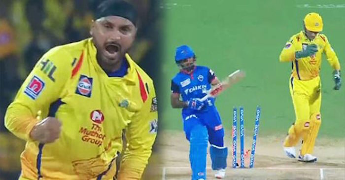 IPL 2019 – WATCH: Harbhajan Singh’s wild celebration after dismissing Shikhar Dhawan (CSK vs DC)