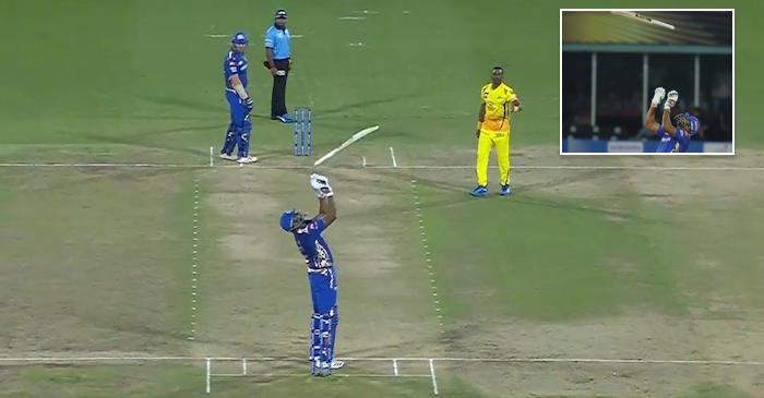 IPL 2019: Kieron Pollard punished for throwing his bat in the air after umpire’s decision