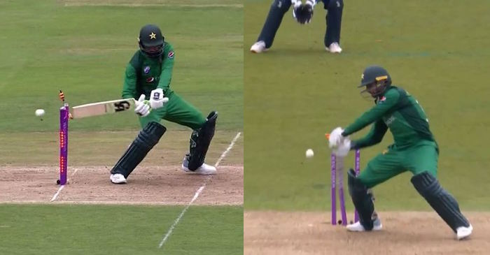 WATCH: Shoaib Malik’s comical hit-wicket dismissal against England