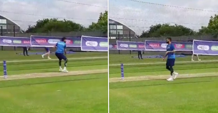 ICC World Cup 2019: WATCH – Indian captain Virat Kohli bowls some off-cutters in the nets at Southampton