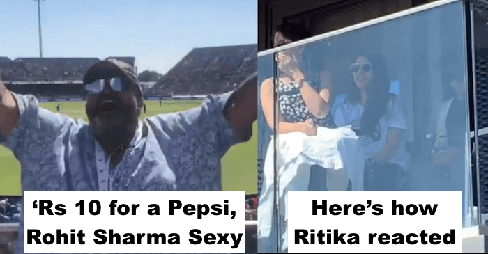 ICC World Cup 2019: Indian fans cheers for ‘sexy’ Rohit Sharma; watch his wife’s reaction