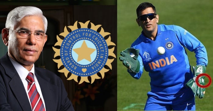 ICC World Cup 2019: CoA chief Vinod Rai back MS Dhoni over ICC order to remove Indian Army insignia from keeping gloves