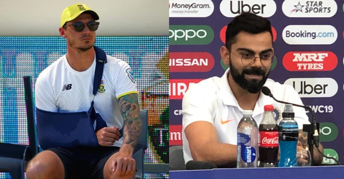 ICC World Cup 2019: Indian skipper Virat Kohli upset for good friend Dale Steyn; wish the South African pacer a speedy recovery