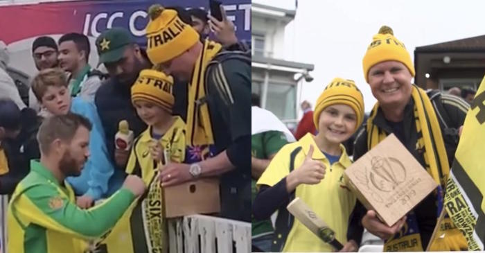 ICC World Cup 2019 – WATCH: David Warner gifts his Man of the Match award to a young Australian fan