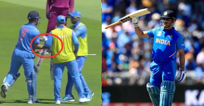 ICC World Cup 2019: Here’s why MS Dhoni uses two different bats during the same innings