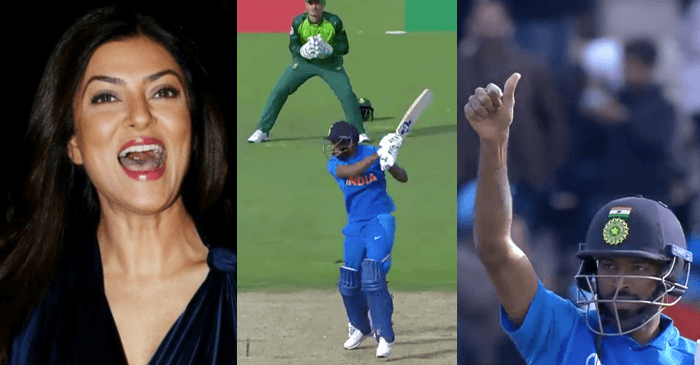 ICC World Cup 2019: Sushmita Sen reacts to Hardik Pandya’s match winning shot against South Africa