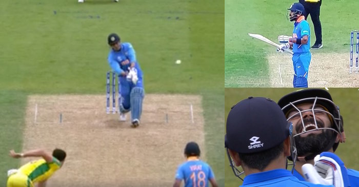 ICC World Cup 2019 – WATCH: Virat Kohli’s animated reaction to MS Dhoni’s six off Mitchell Starc