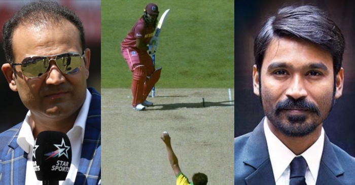 ICC World Cup 2019: Virender Sehwag, Dhanush and others slam umpiring howler in WI vs AUS match
