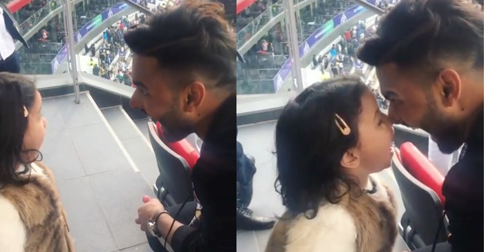 ICC World Cup 2019: Rishabh Pant have fun with Ziva Dhoni during India-Pakistan clash in Manchester
