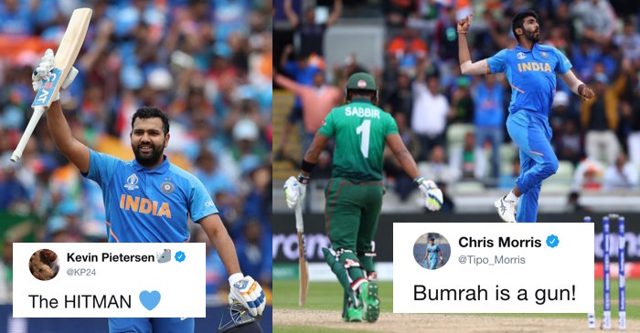 CWC 2019 – Twitter erupts as Rohit Sharma, Jasprit Bumrah lead India into semi-finals; knock Bangladesh out