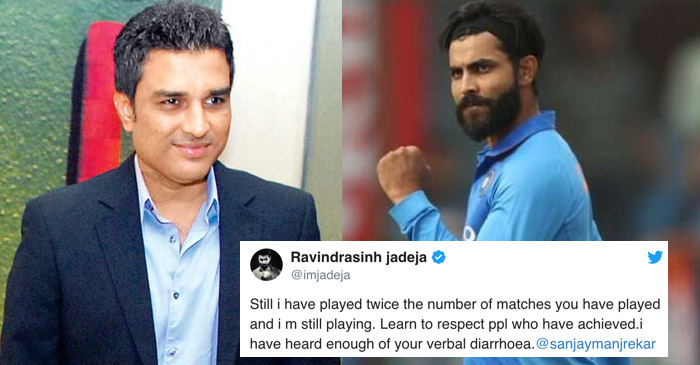 ICC World Cup 2019: Ravindra Jadeja slams Sanjay Manjrekar for calling him  a 'bits and pieces' player | CricketTimes.com