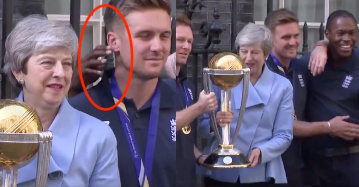 WATCH: Jofra Archer in a playful mood during England’s team visit to meet British PM Theresa May