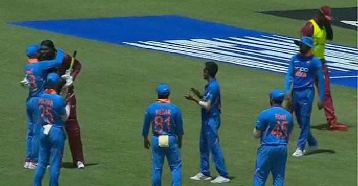 West Indies vs India 3rd ODI: Virat Kohli & Co. congratulate Chris Gayle for his contribution to ODI cricket