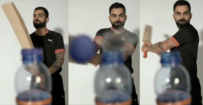 After Yuvraj Singh, Shikhar Dhawan now Virat Kohli takes the Bottle Cap Challenge; here’s the video