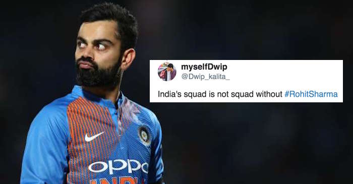 Indian skipper Virat Kohli shares a picture with ‘squad’, fans question the absence of Rohit Sharma