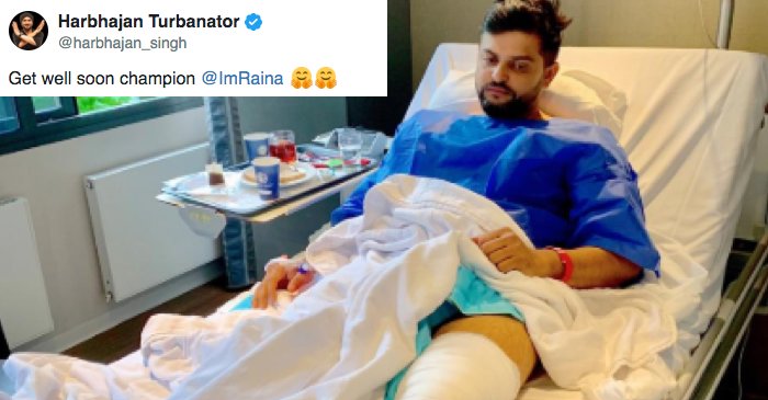 BCCI, Harbhajan Singh, and others wish Suresh Raina speedy recovery after he undergoes knee surgery