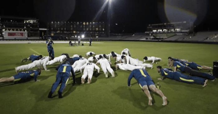 WATCH: Australia players sing John Williamson’s True Blue and do push-ups after retaining the Ashes urn