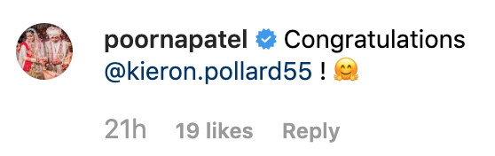 Poorna Patel comment