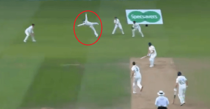 WATCH: Steve Smith takes a one-handed stunner to dismiss Chris Woakes during 5th Ashes Test