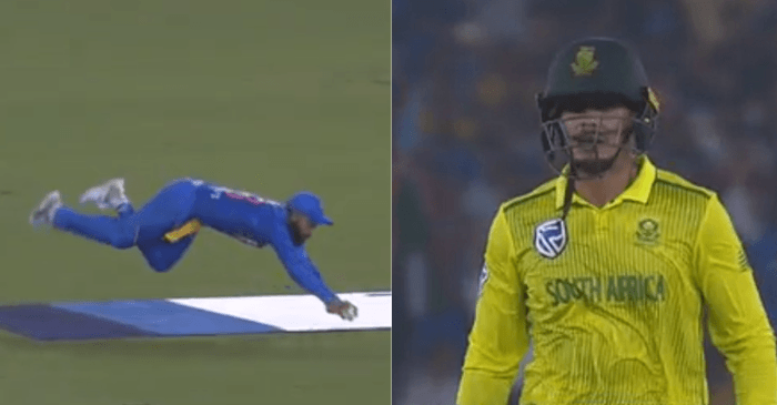 WATCH: Virat Kohli takes a stunner to remove Quinton de Kock (India vs South Africa, 2nd T20I)
