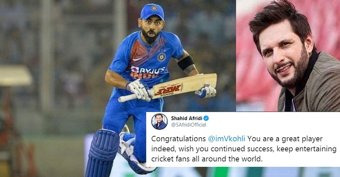 India vs South Africa: Shahid Afridi responds to ICC’s congratulatory tweet for Virat Kohli after 2nd T20I