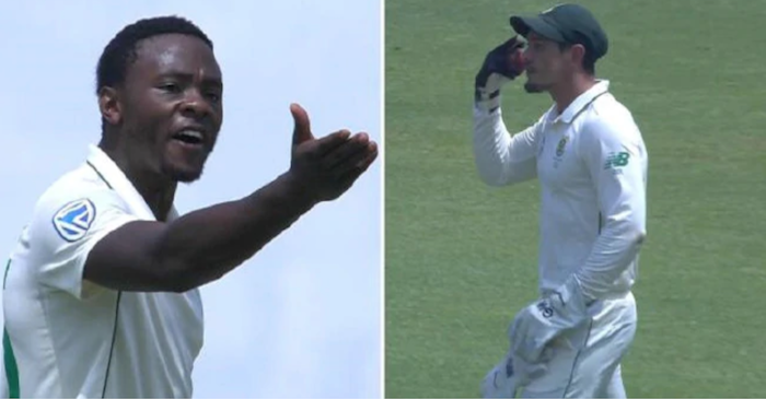 IND vs SA 2nd Test: Kagiso Rabada and Quinton de Kock gets involved in a heated on-field spat