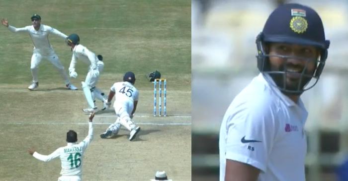 IND vs SA 1st Test: WATCH – Keshav Maharaj floors Rohit Sharma, the Indian opener responds with a smile