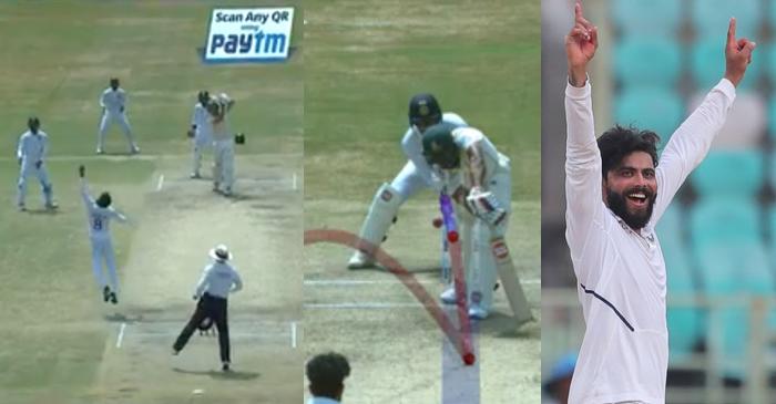 IND vs SA 1st Test: WATCH – Ravindra Jadeja’s 3 wickets in an over on Day 5