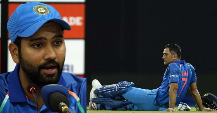 Rohit Sharma gives a fitting reply when asked about MS Dhoni’s retirement plans