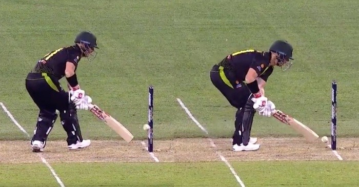 AUS vs SL 3rd T20I: WATCH – David Warner gets a life as bails don’t fall despite ball touching the stumps twice