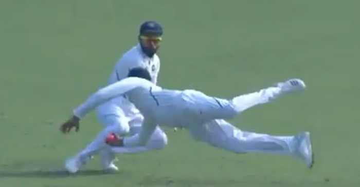 WATCH: Rohit Sharma takes a one-handed stunner to dismiss Mominul Haque in Day-Night Test