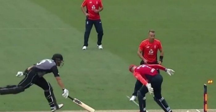 WATCH: Sam Billings does a MS Dhoni to run-out Ross Taylor