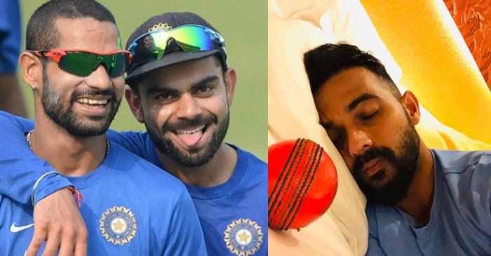 IND vs BAN 2019: Virat Kohli, Shikhar Dhawan react hilariously to Ajinkya Rahane’s “Already dreaming about the historic pink ball test” post