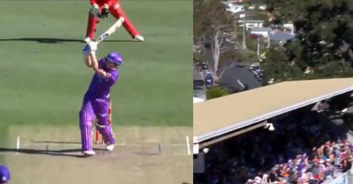 WATCH: David Miller hits the ball out of the park; leaves BBL fans in awe