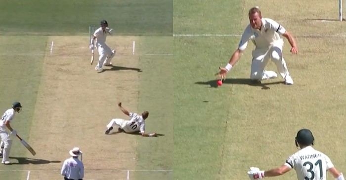WATCH: Neil Wagner takes an amazing catch to dismiss David Warner on Day 1 of the Perth Test