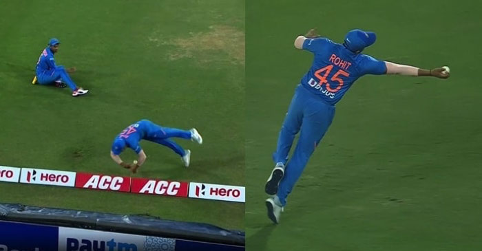 IND vs WI 1st T20I: Rohit Sharma’s sensational fielding at the boundary ropes leave fans in awe