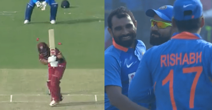 WATCH: Mohammed Shami bamboozles Shai Hope with a stunning inswinger during the Cuttack ODI