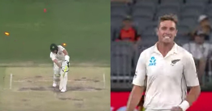 WATCH: Tim Southee castles Tim Paine with peach of a delivery during the Pink Ball Test
