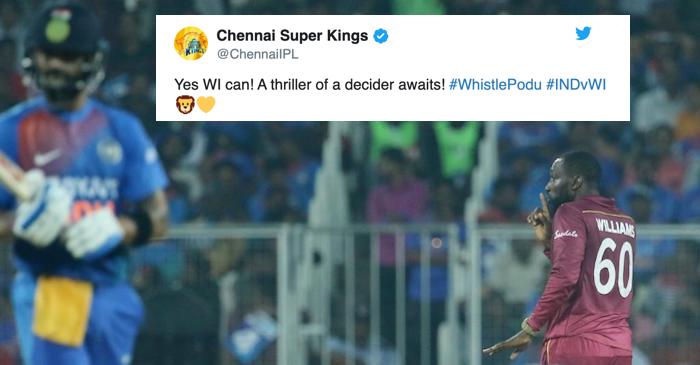 Twitter erupts as West Indies thrash India in Thiruvananthapuram; take series to a decider